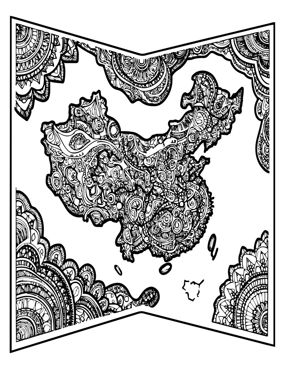Map Room - free printable coloring page