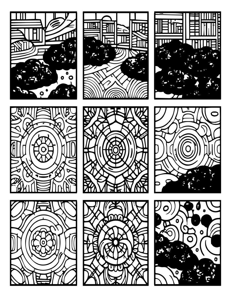 Mossy Floor - free printable coloring page