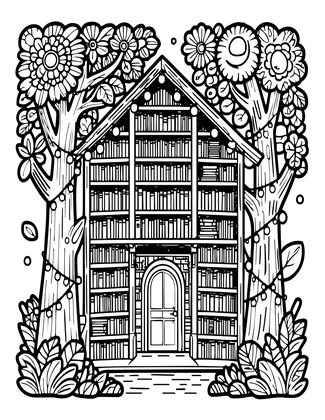 Fairy Lights - Free printable coloring page