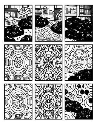 Mossy Floor - Free printable coloring page