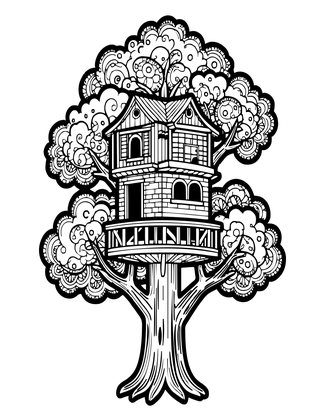 Watchtower - Free printable coloring page