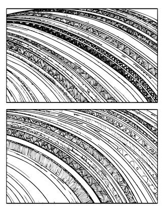 Rainbow Tulip Rows - Free printable coloring page