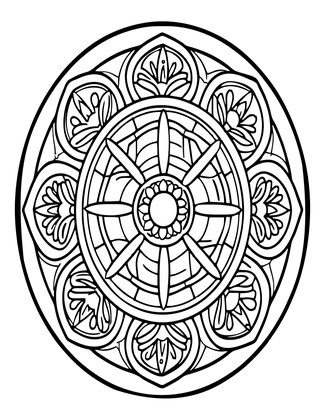 Turtle Mandala - Free printable coloring page
