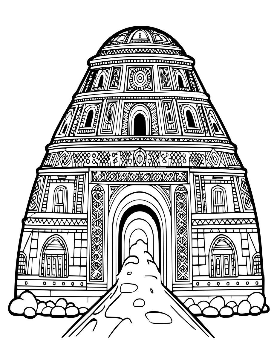 Capadoccia Entry - free printable coloring page