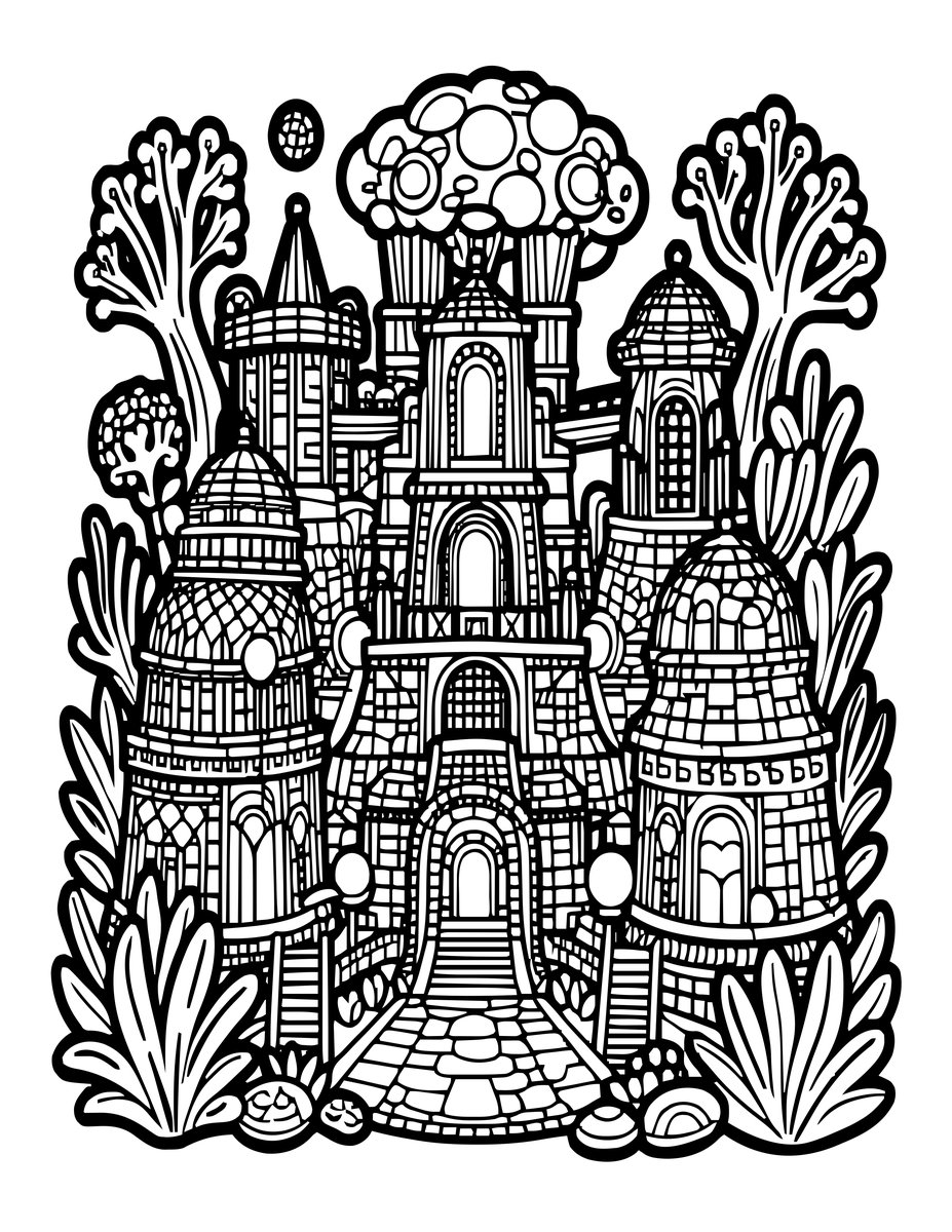 Bioluminescent Lit - free printable coloring page