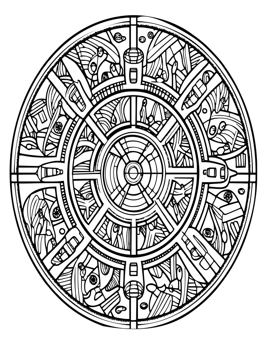 Tunnel Network - free printable coloring page