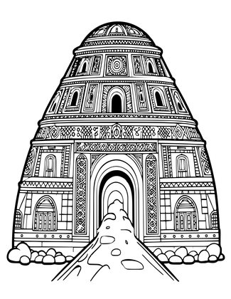Capadoccia Entry - Free printable coloring page