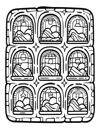 Sleeping Quarters - Free printable coloring page