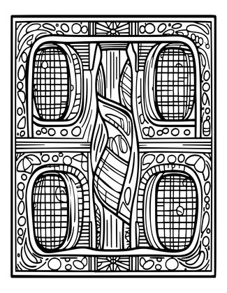 Animal Stables - Free printable coloring page