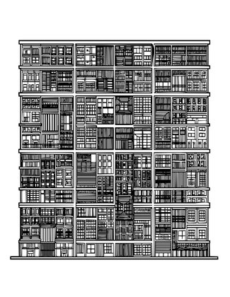 City Cross-Section - Free printable coloring page