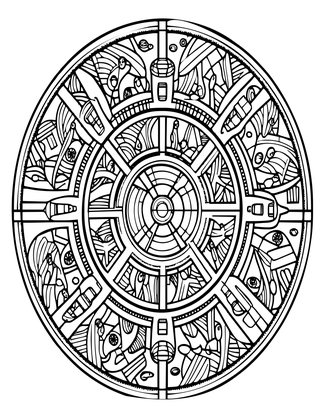 Tunnel Network - Free printable coloring page