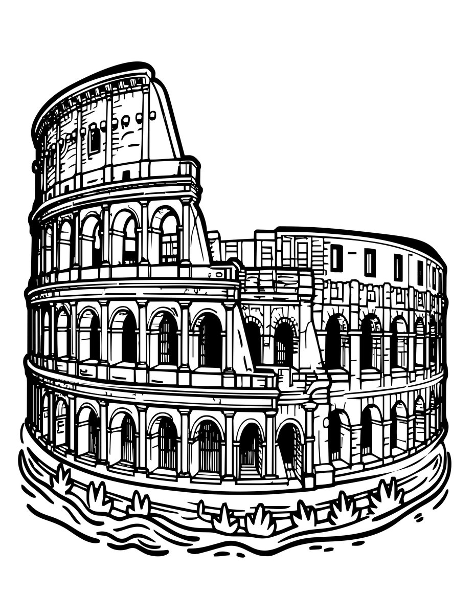 Deep-Sea Arena - free printable coloring page