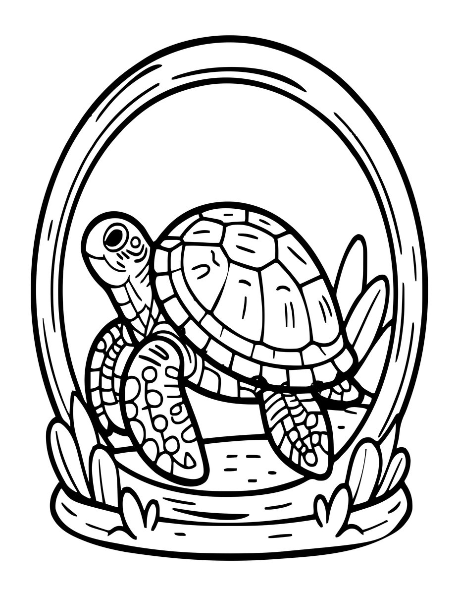 Oracle's Grotto - free printable coloring page