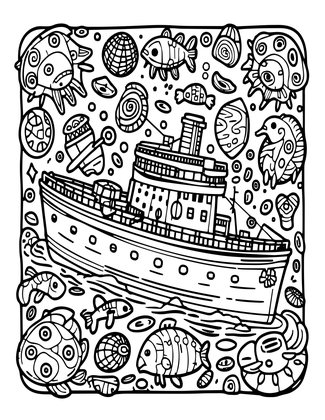 Shipwreck Museum - Free printable coloring page