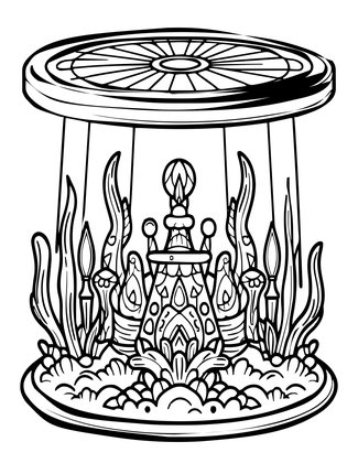 Sunrise Kingdom - Free printable coloring page