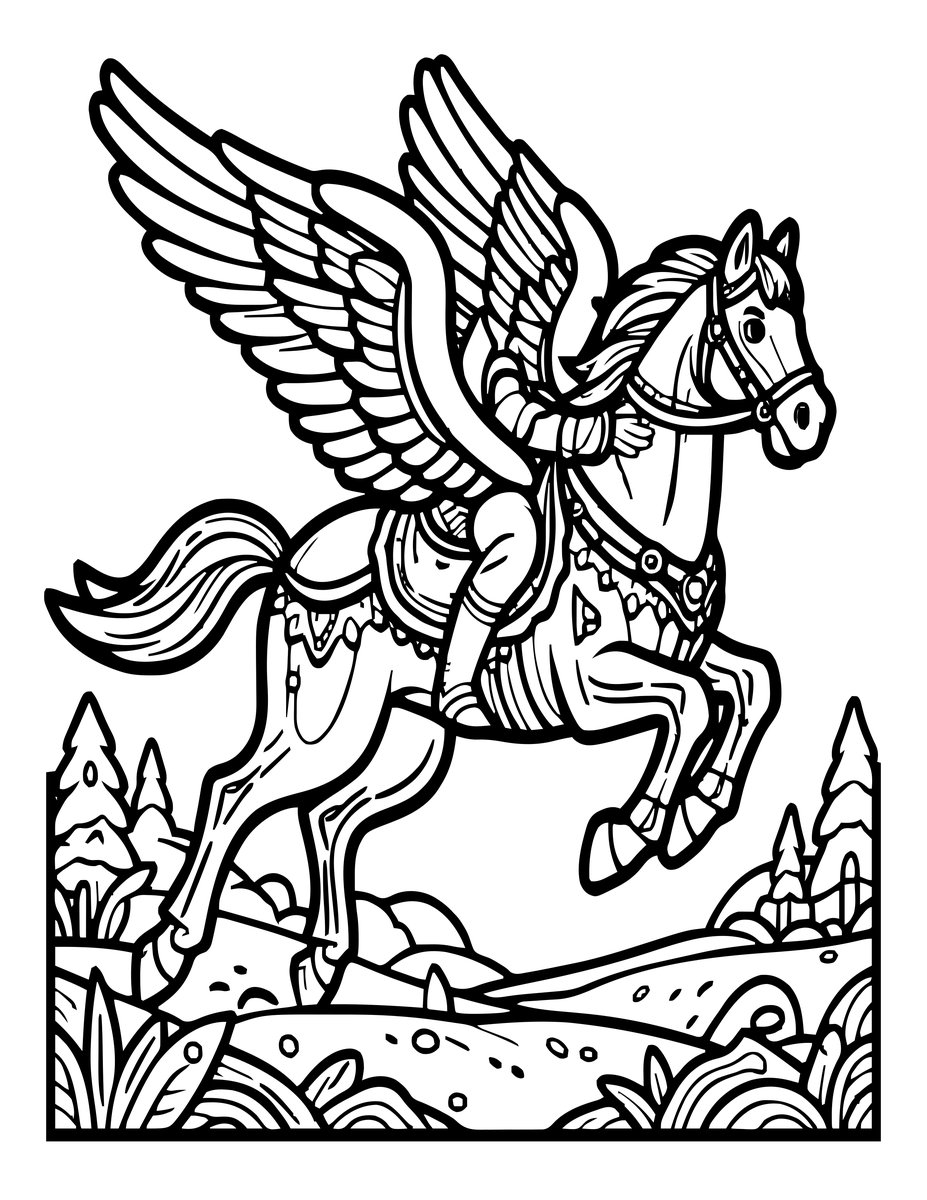 Battle Flight - free printable coloring page