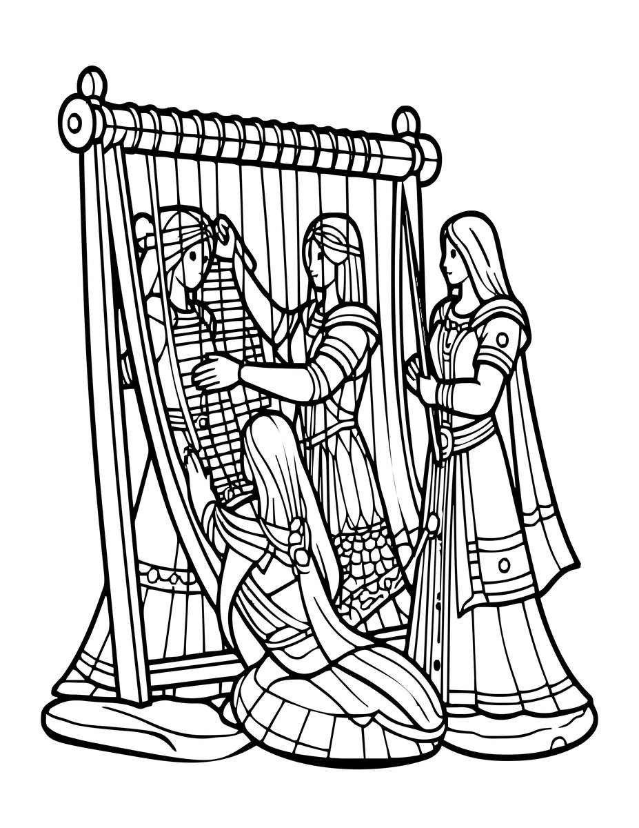 Fate Weaving - free printable coloring page