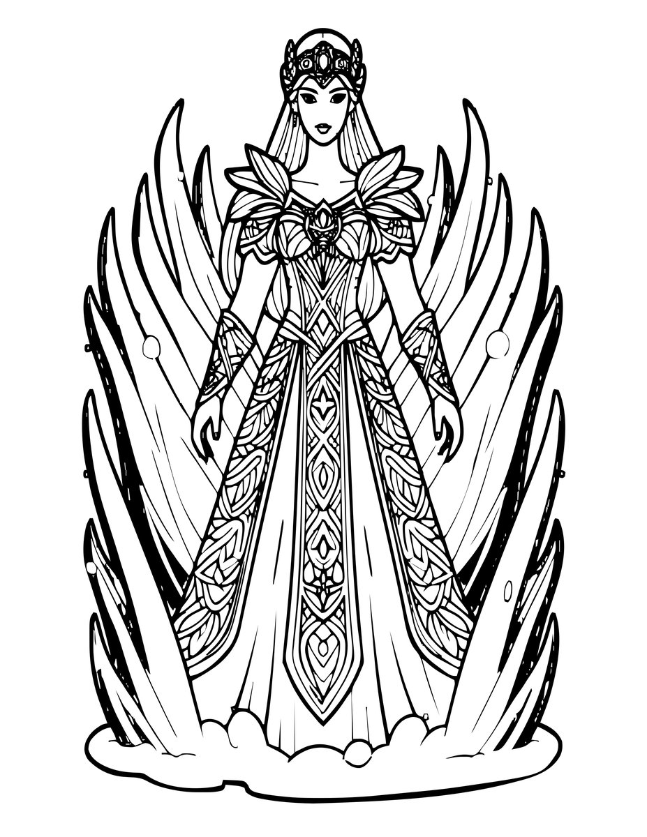 Ice Storm - free printable coloring page