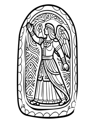 Runestone - Free printable coloring page