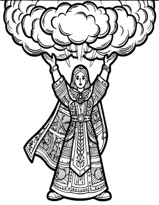 Storm Caller - Free printable coloring page