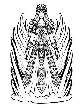 Ice Storm - Free printable coloring page