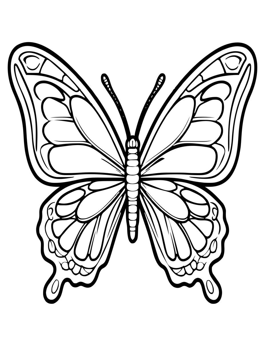 Butterfly Mask - free printable coloring page