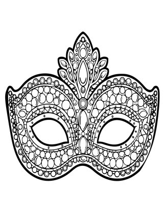 Mirror Mask - Free printable coloring page