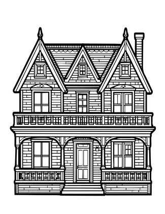 Widow's Walk - Free printable coloring page