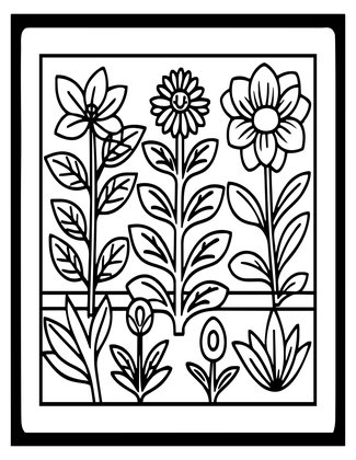 Botanical Print - Free printable coloring page