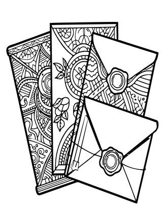 Wax Seals - Free printable coloring page