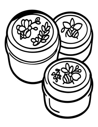 Beeswax Salve - Free printable coloring page