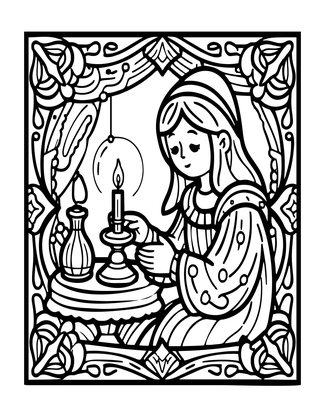 Night Dispense - Free printable coloring page
