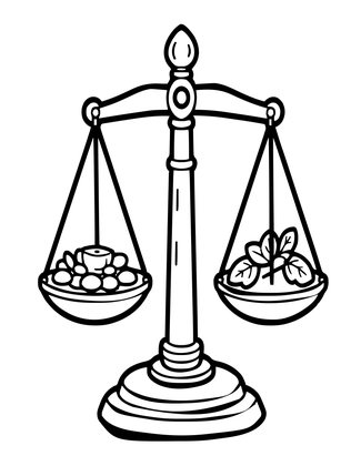 Scales Balance - Free printable coloring page