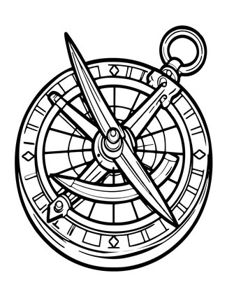 Astrolabe Maker - Free printable coloring page