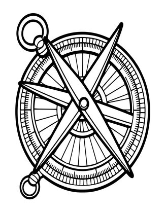Astrolabe Back - Free printable coloring page