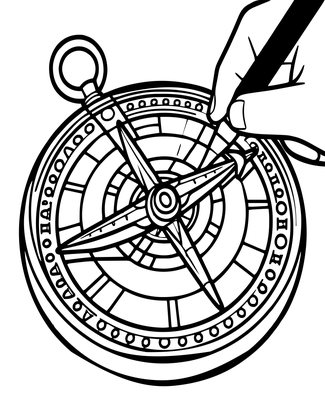 Astrolabe Repair - Free printable coloring page