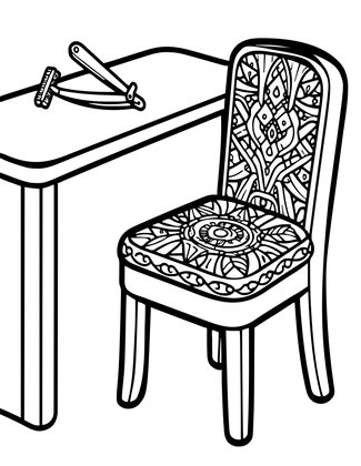 Tools Beside - Free printable coloring page