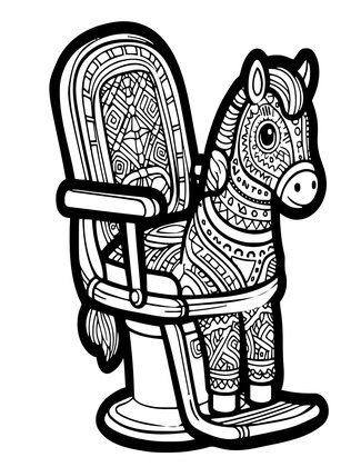 Child's Chair - Free printable coloring page
