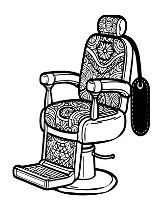 Strop and Razor - Free printable coloring page