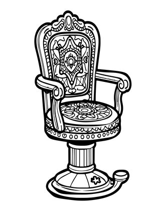 Circus Barber - Free printable coloring page