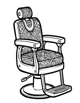 Headrest - Free printable coloring page