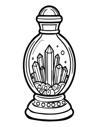 Storm Glass - Free printable coloring page