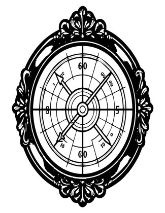 Regency Barometer - Free printable coloring page