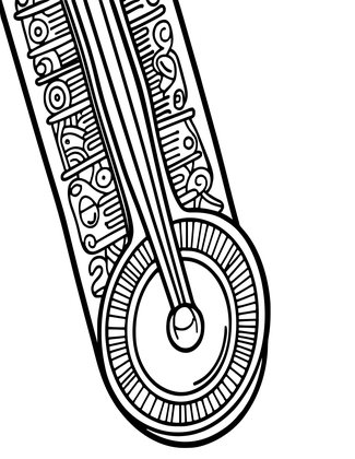 Mercury Column - Free printable coloring page