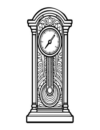 Victorian Weather Station - Free printable coloring page