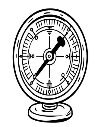 Admiral's Barometer - Free printable coloring page