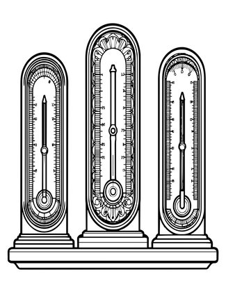 Barometer Collection - Free printable coloring page