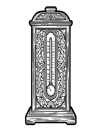 Stick Barometer - Free printable coloring page