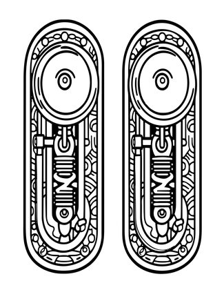 Barometer and Thermometer - Free printable coloring page
