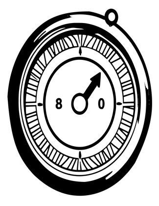 Pocket Barometer - Free printable coloring page